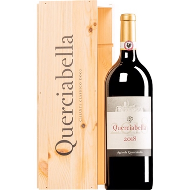 QUERCIABELLA - CHIANTI CLASSICO DOCG 2019 CASSETTA DI LEGNO MAGNUM 3 LT - QUERCIABELLA - CHIANTI CLASSICO DOCG 2019 CASSETTA DI LEGNO MAGNUM 3 LT